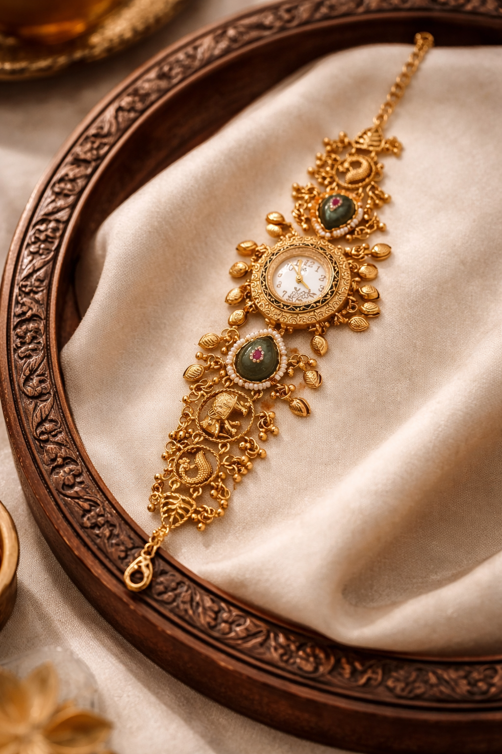 Timeless Heritage Kundan Watch Bracelet