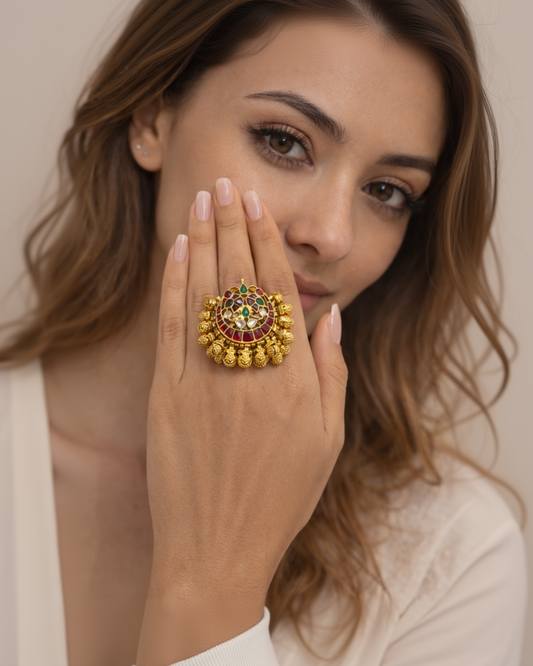 Jadau Gunghroo Heritage ring-G352100