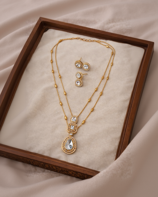 Mossointe Two line Pendant set-G752000