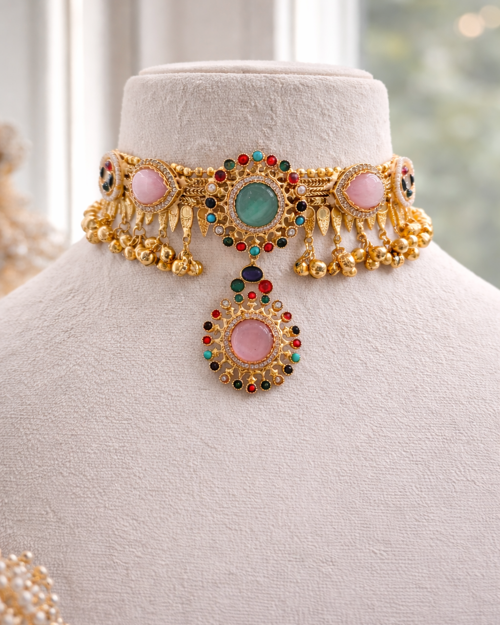 Fusion Heritage Multicolor Kundan Choker Set-G352300