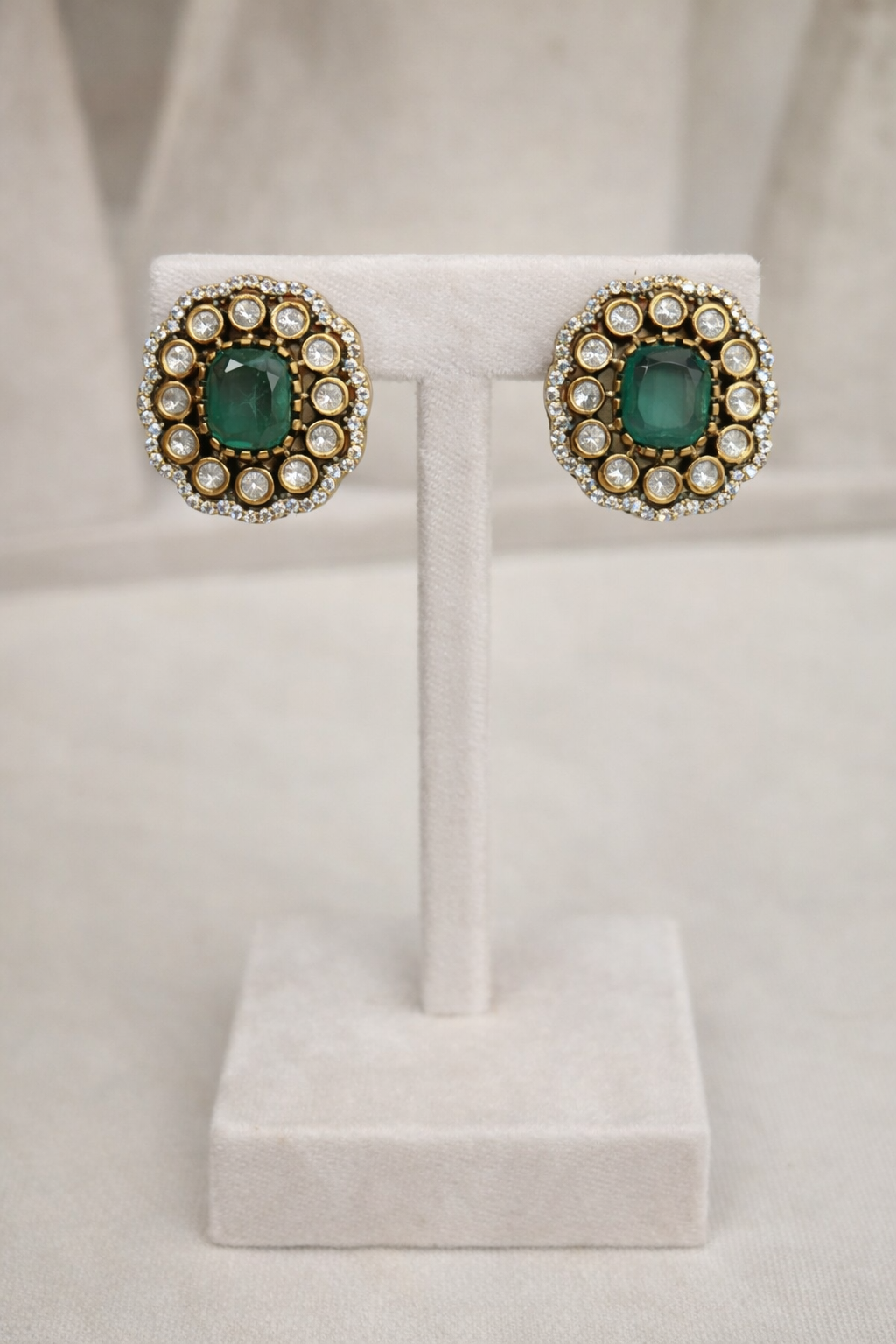 Victorian Emerald Pendant Set