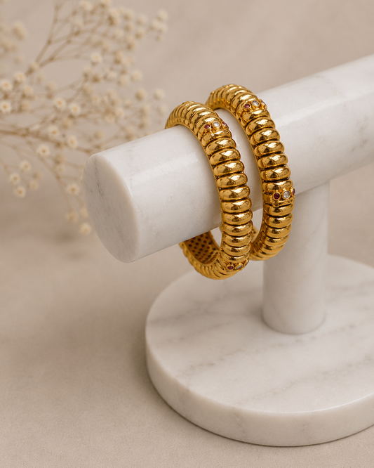 Gold Look Maharashtrian Bangles-G112000
