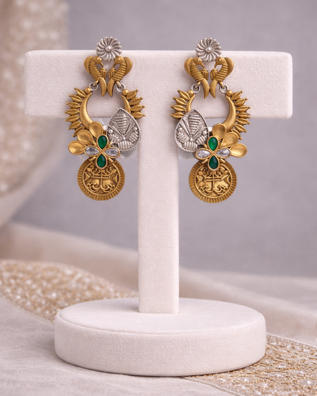 Fusion Gold-Toned Ganesha Pendant Set-G353400