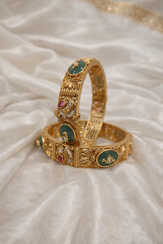 Nakshi Heritage Bangles(Set of 2)