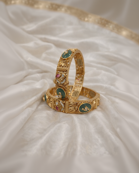 Nakshi Heritage Bangles(Set of 2)-G352800
