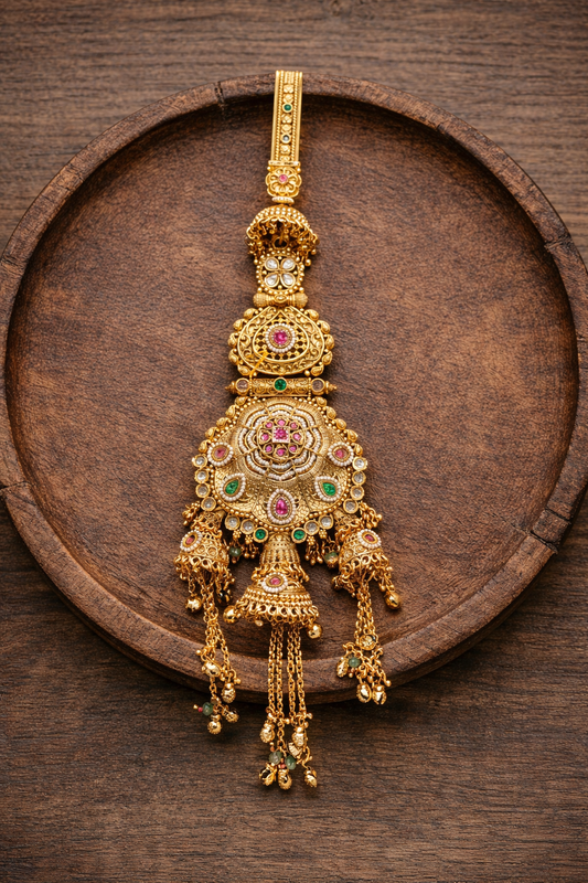Gold-Toned Heritage Kamar Challa / Judda-G354200