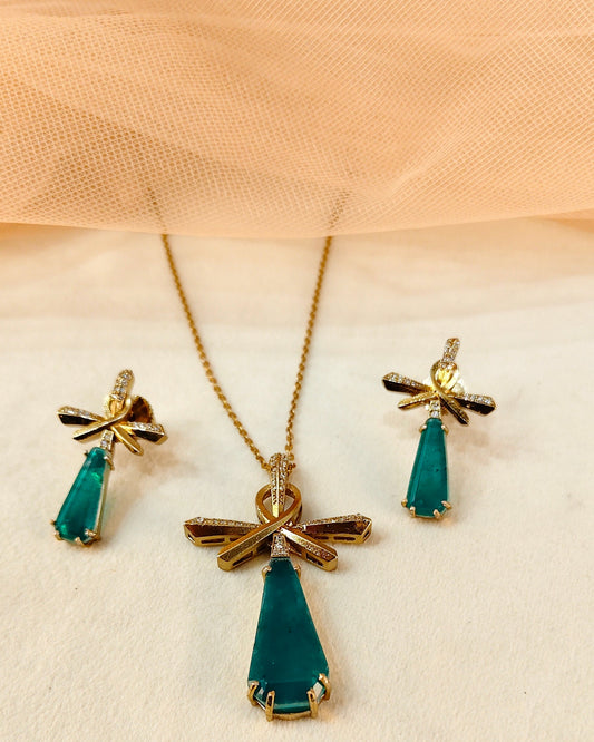 Emrald Pendant Set-G751700