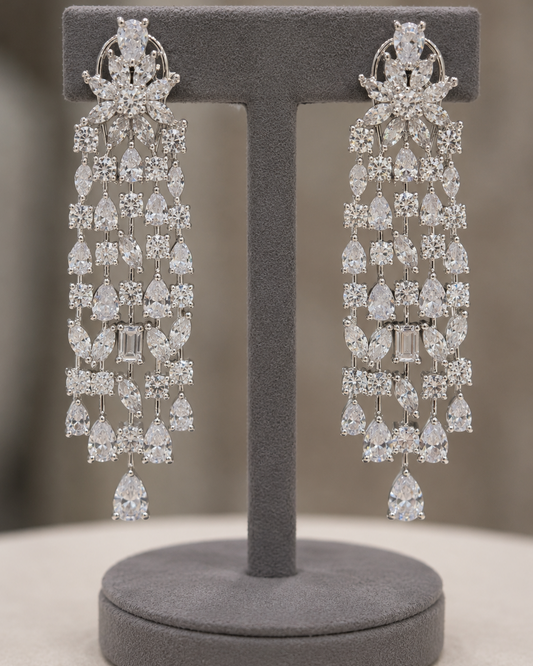 Radiant Tiered Diamond Statement Necklace-G75