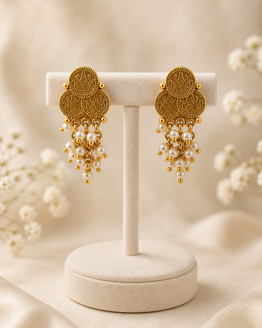 Lakshmi Coin Choker Necklace Set-G751300