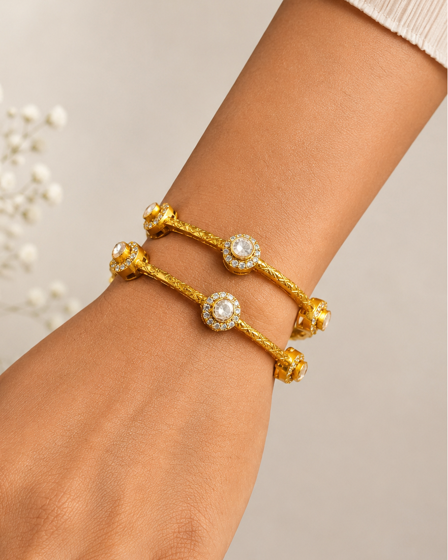 Moissanite Bangles(Set of 2)-G772400
