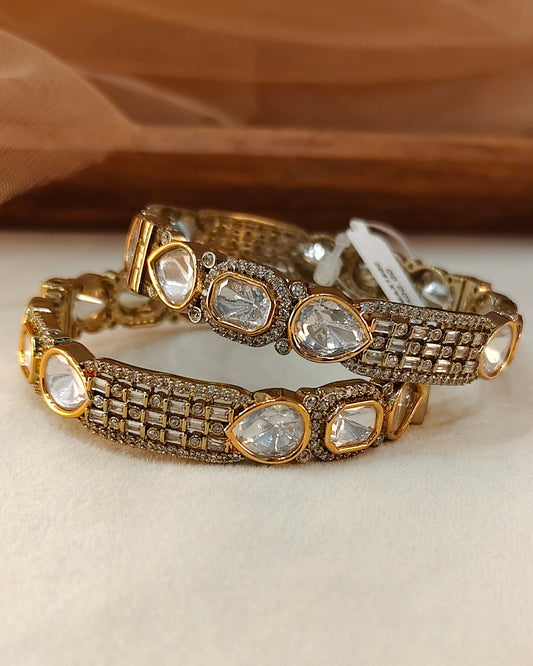 Moissanite Bangles(Set of 2)-G154500