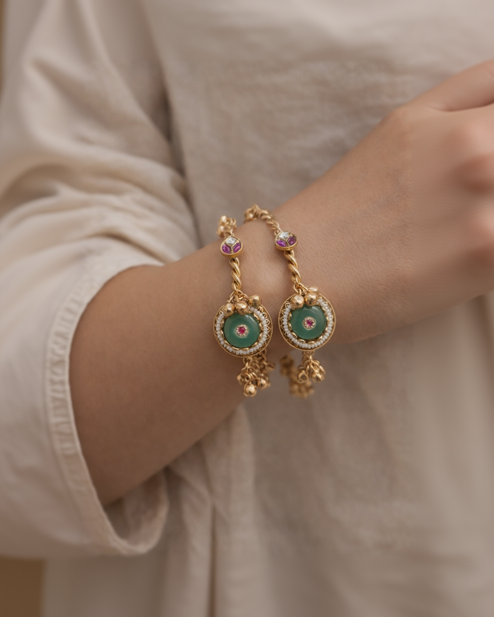 Ghungroo Bangles(Set of 2)-G351600