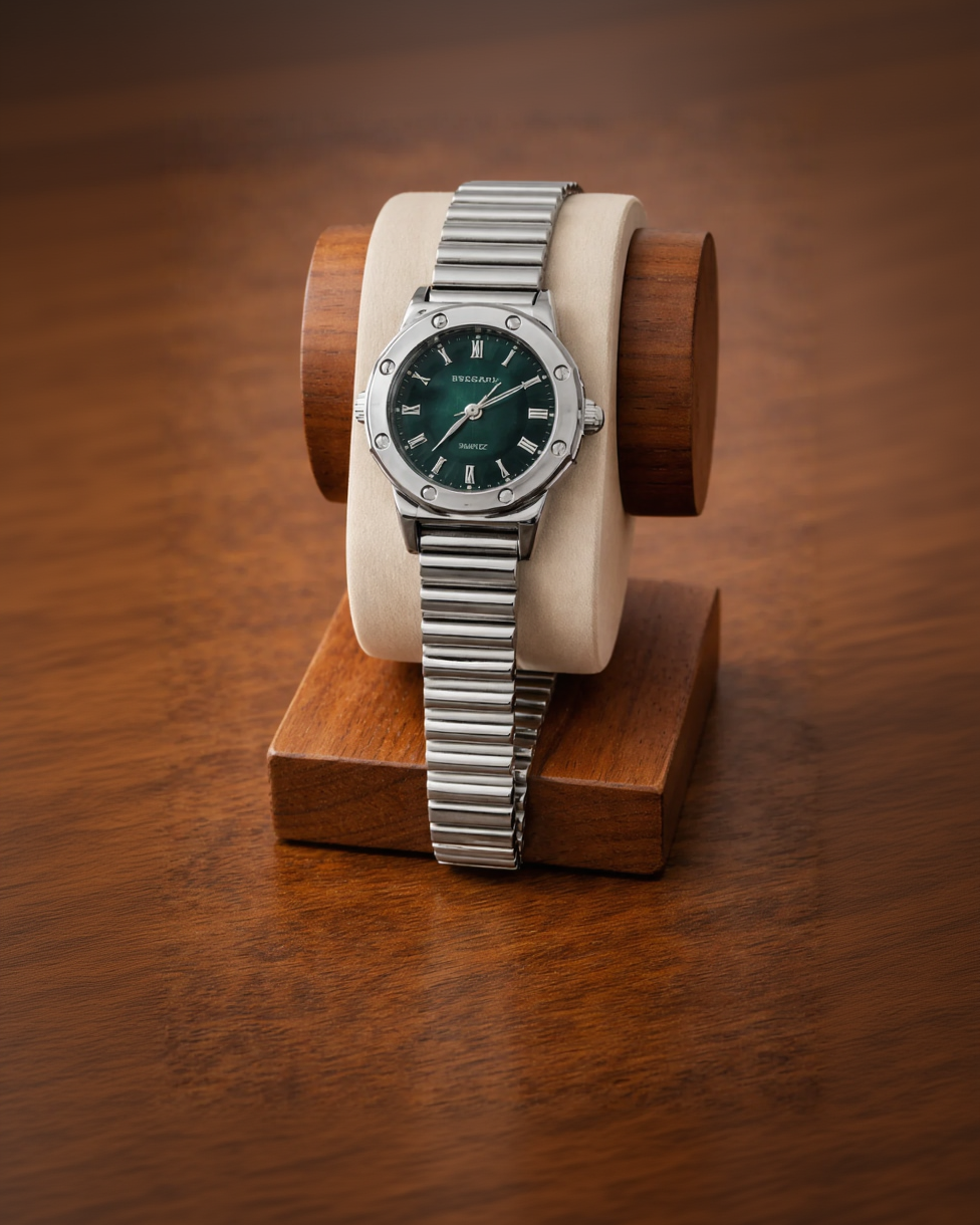 Stainless Steel Round Dial Watch-G35900