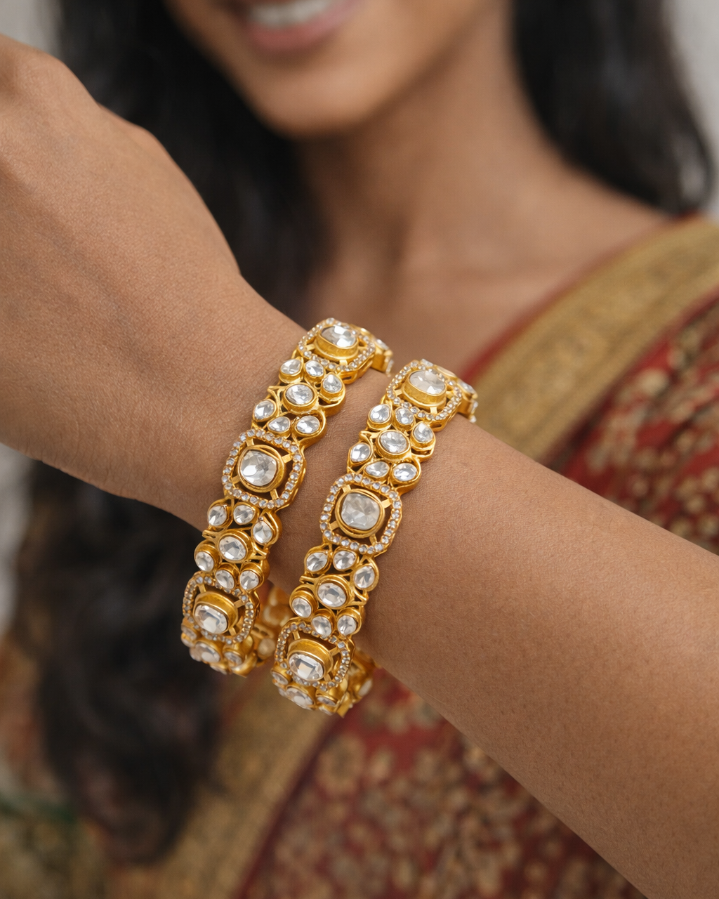 Mossainte Uncut statement bangles-G356300