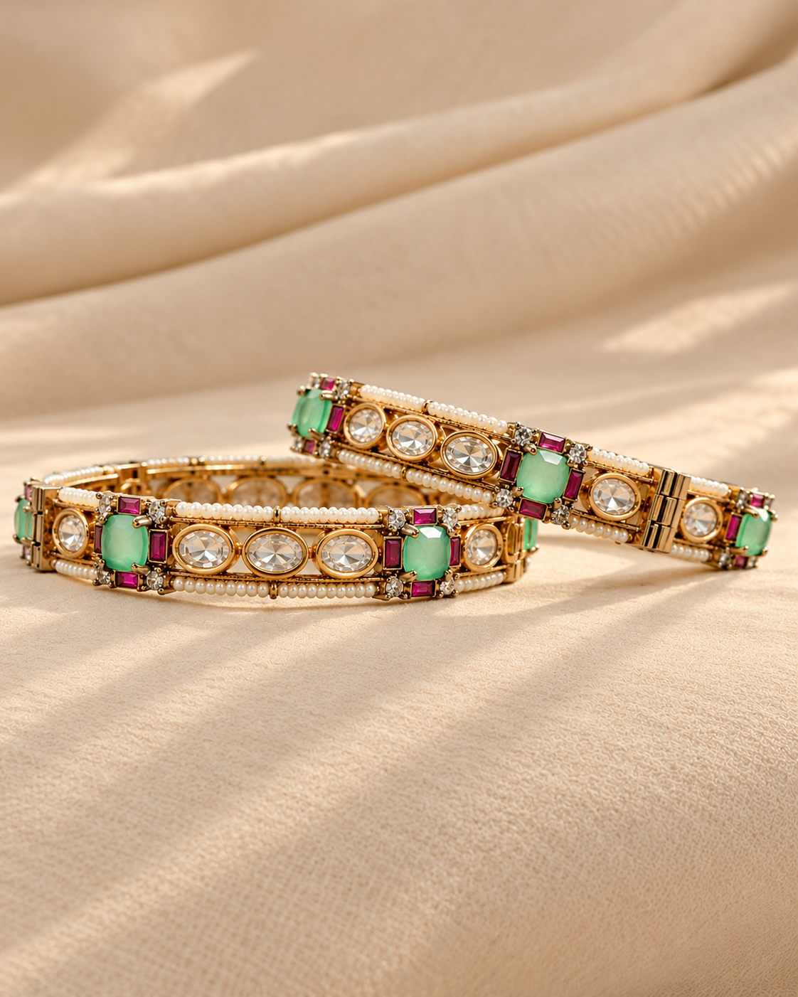 Moissanite Kada Bangles-BGL2319