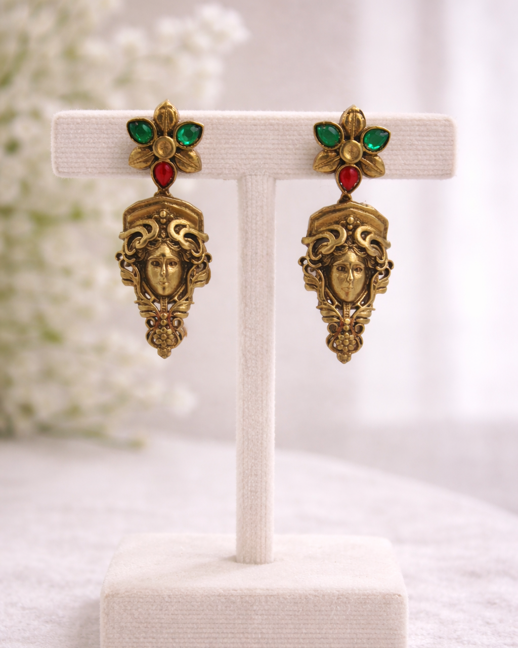 Fusion Victorian-Tone Temple Jewelry Necklace Set-G351800