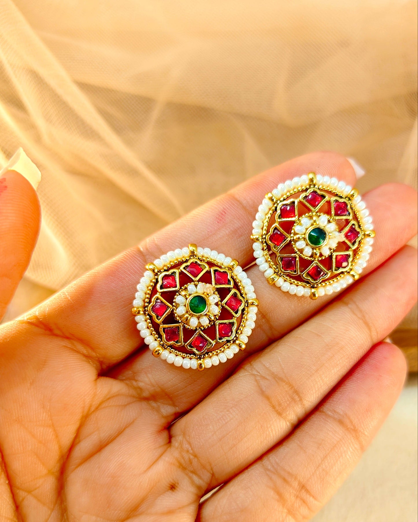 Jadav Stud Earrings-G771200