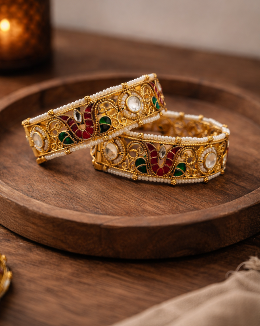 Jadav Heritage Bangles(Set of 2)-G355700