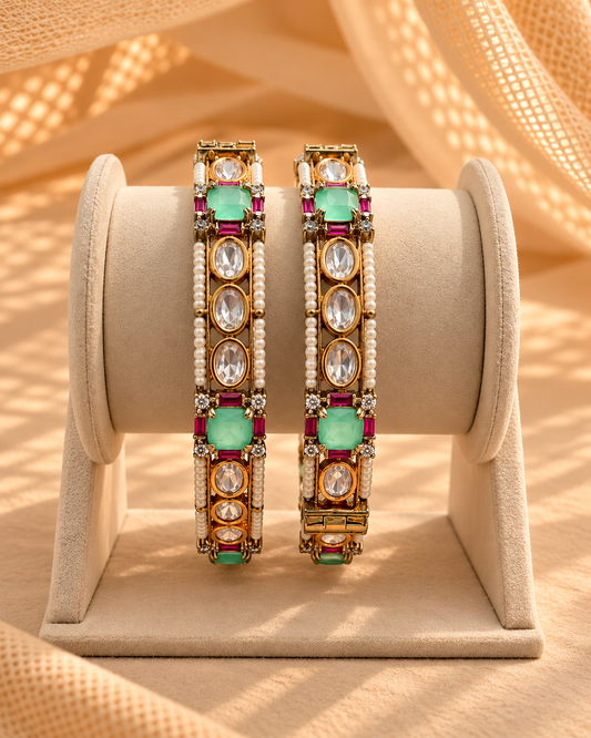 Moissanite Kada Bangles-BGL2319