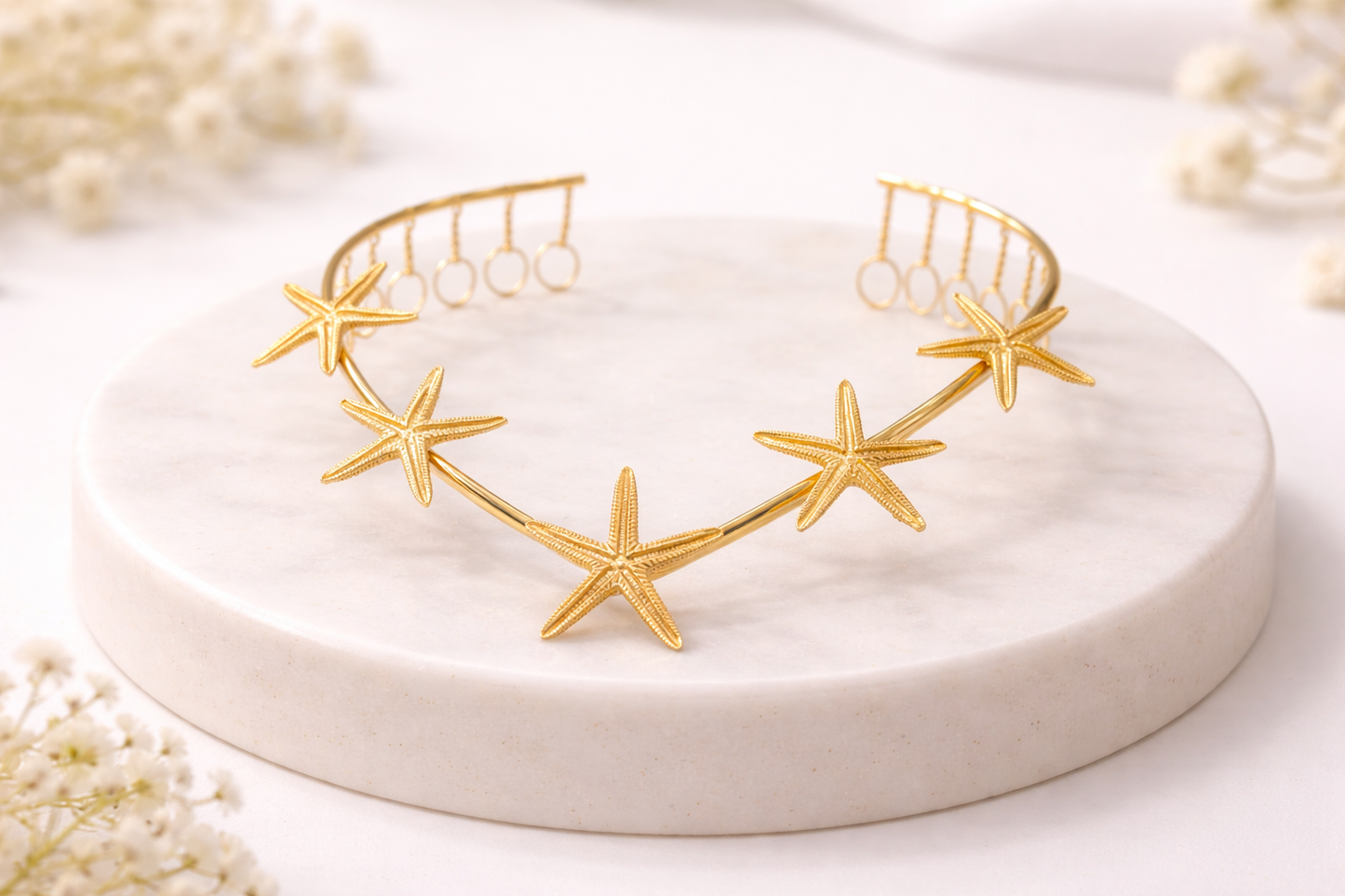 Gold plated Hair Accessories Back Hair Chain-G75500