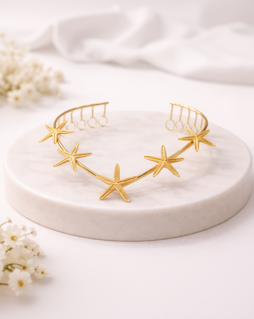 Gold plated Hair Accessories Back Hair Chain-G75500