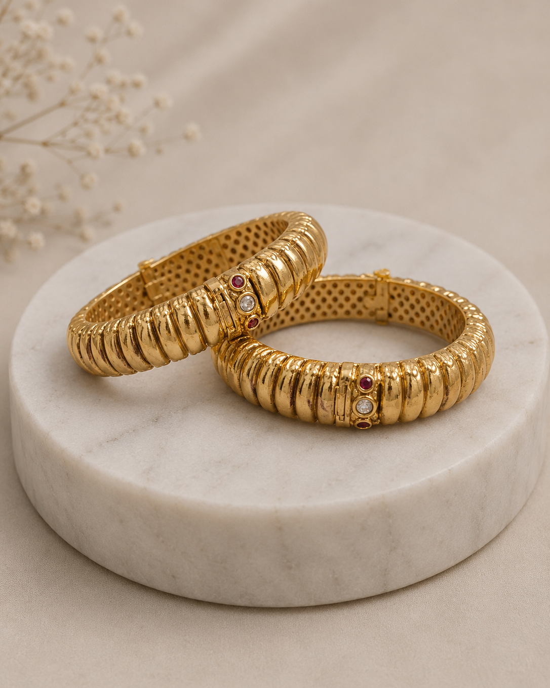 Gold Look Maharashtrian Bangles-G112000
