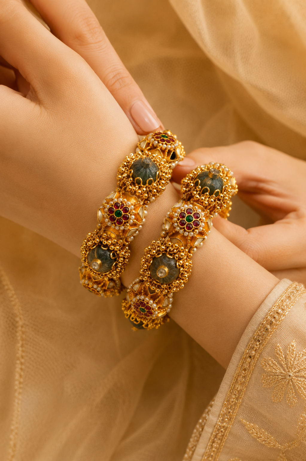 Jadau bangles(set of 2)-G3311000