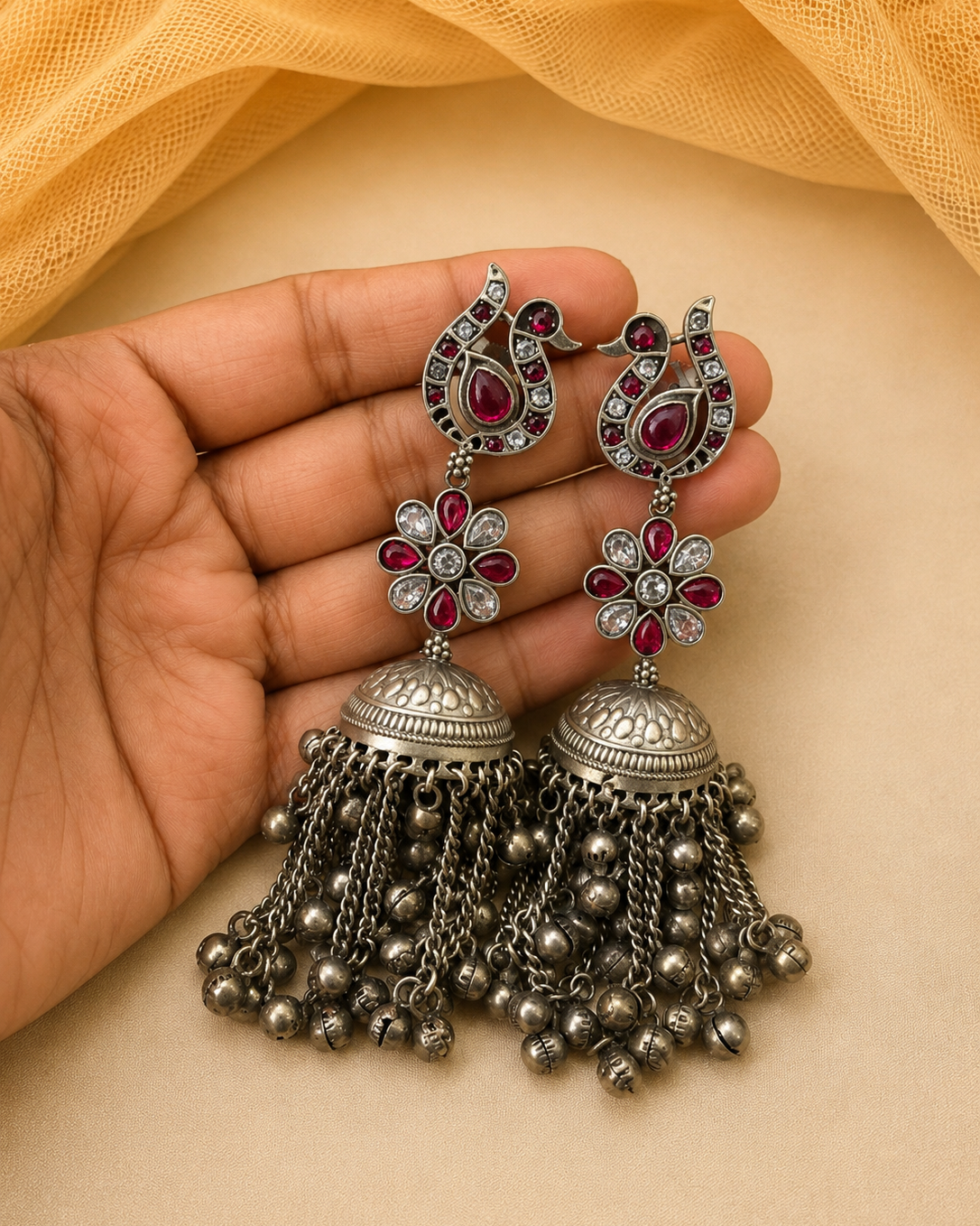 Oxidised Earings-G771000