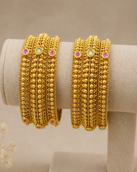 Heritage Temple Jewelry Bangle Set(Set of 6)-G753200
