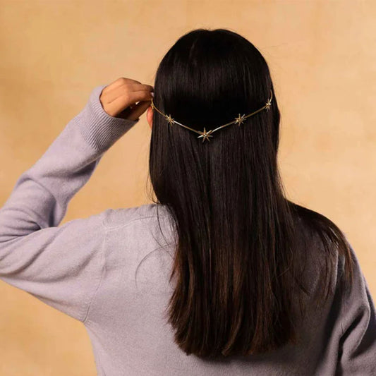 Gold plated Hair Accessories Back Hair Chain-G75500