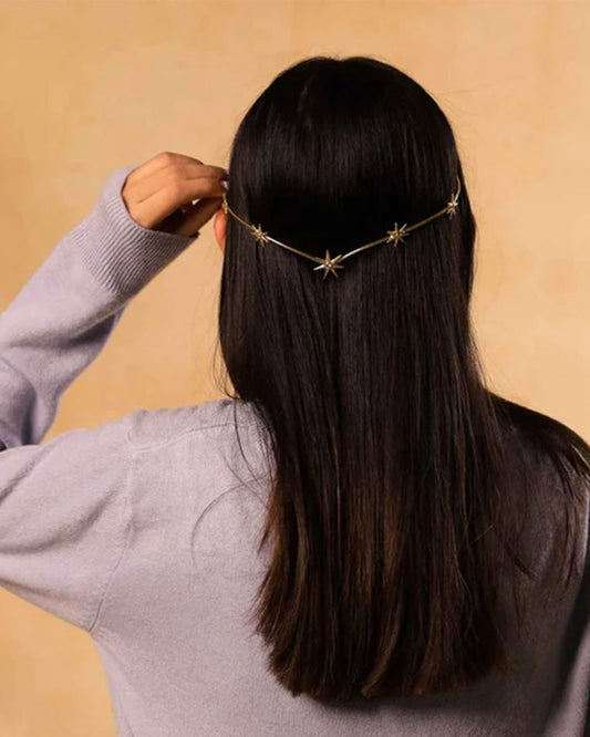 Gold plated Hair Accessories Back Hair Chain-G75500
