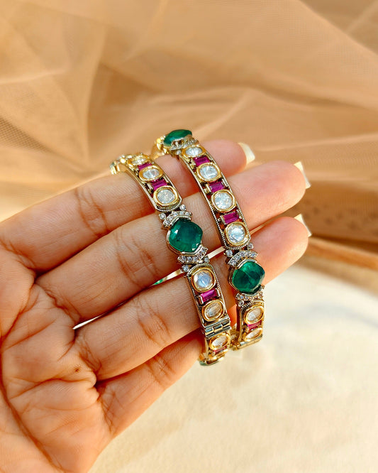 Moissanite Bangles(Set of 2)-G153600