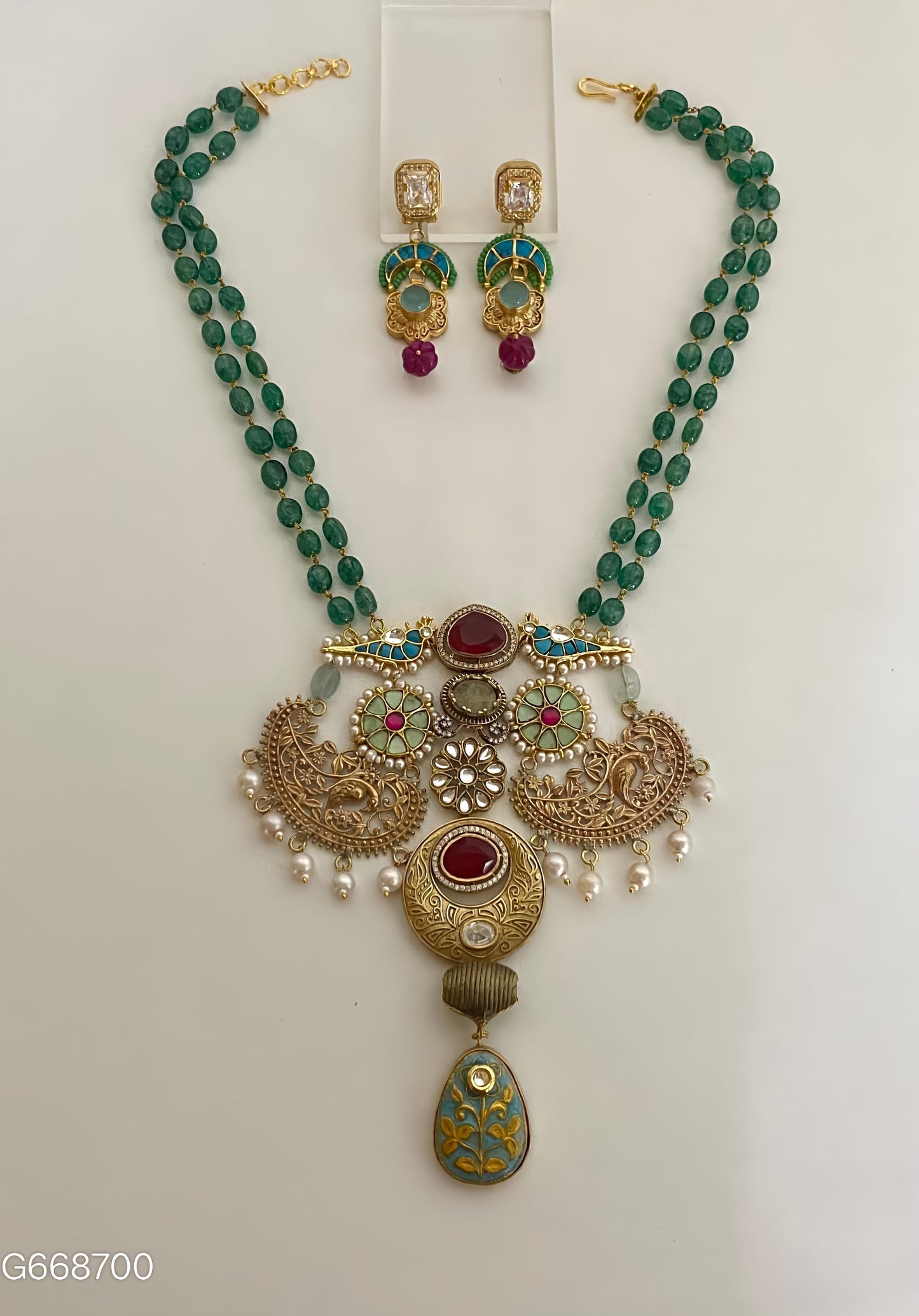 Pachi Kundan Necklace Set -G358500