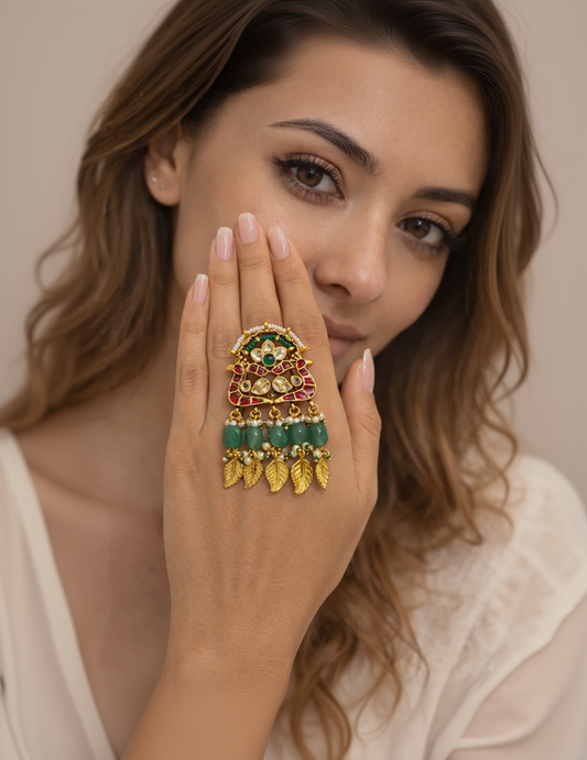 Jadau Tassel Cocktail Ring-G2200
