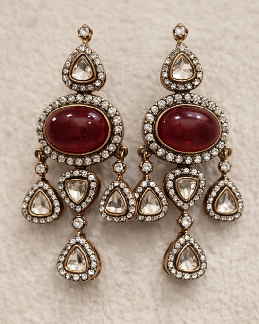 3-Layered Mossointe Bridge Necklace set-G3511200