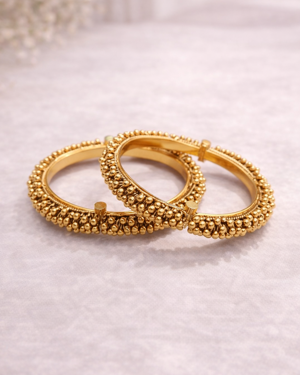 Gold Ball Ghunghru Bunch Bangles-G352800