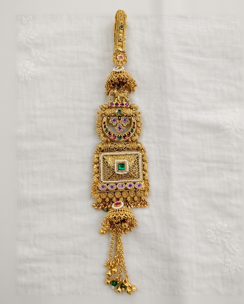 Gold-Toned Heritage Chabi Challa / Judda-G355200