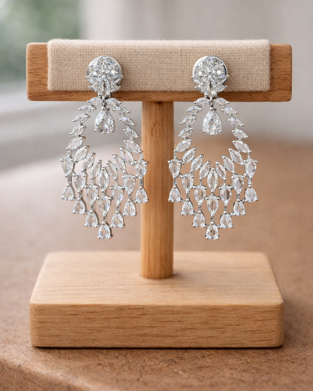 Zircon & American Diamond Necklace Set-G352600
