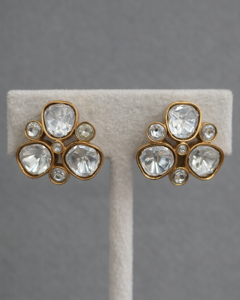 Gold Plated Moissanite Necklace Set-G354800