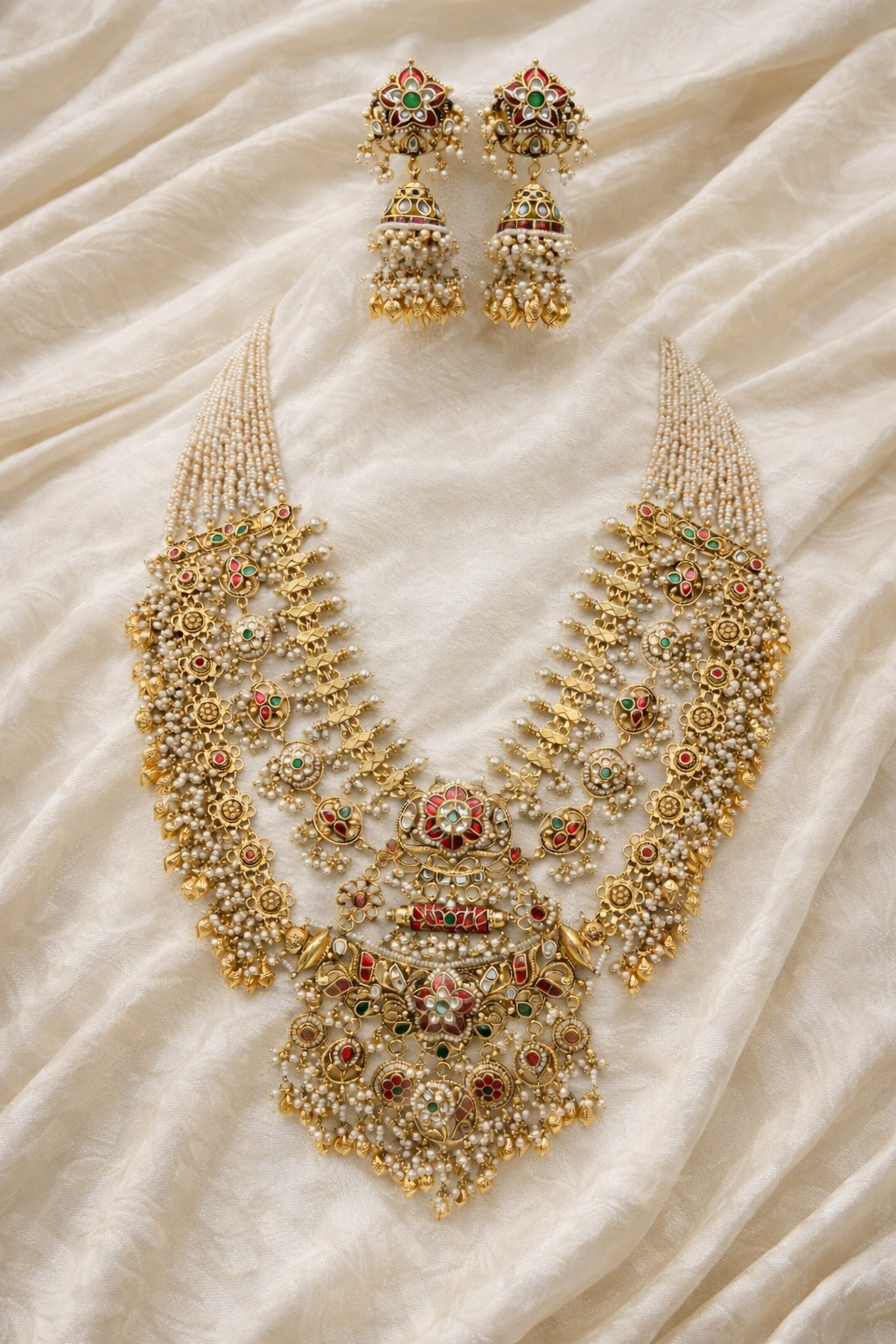 Jadau Kundan Guttapusalu Bridal Set-G3516600