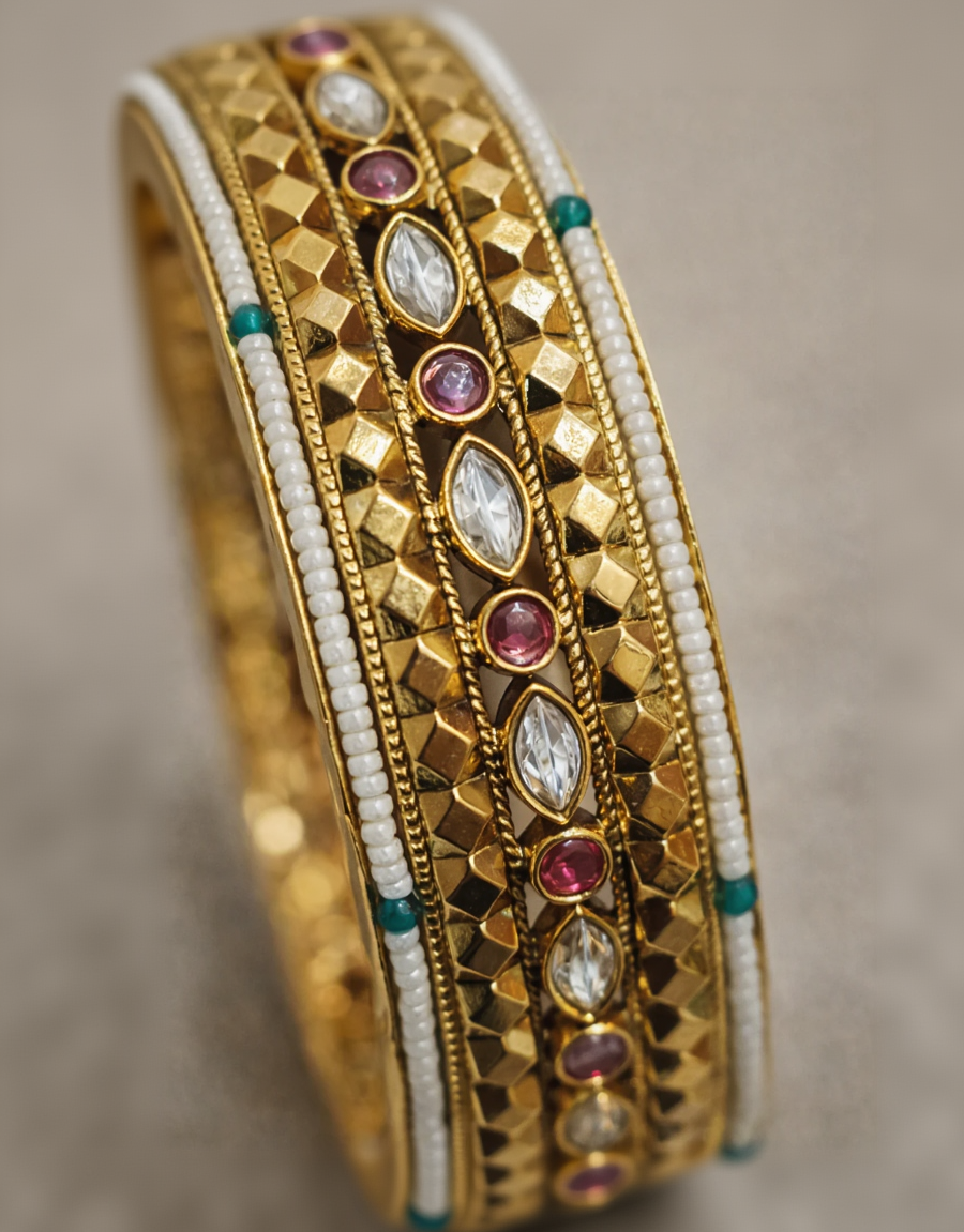 Heritage Gold Plated Bangles-G354050