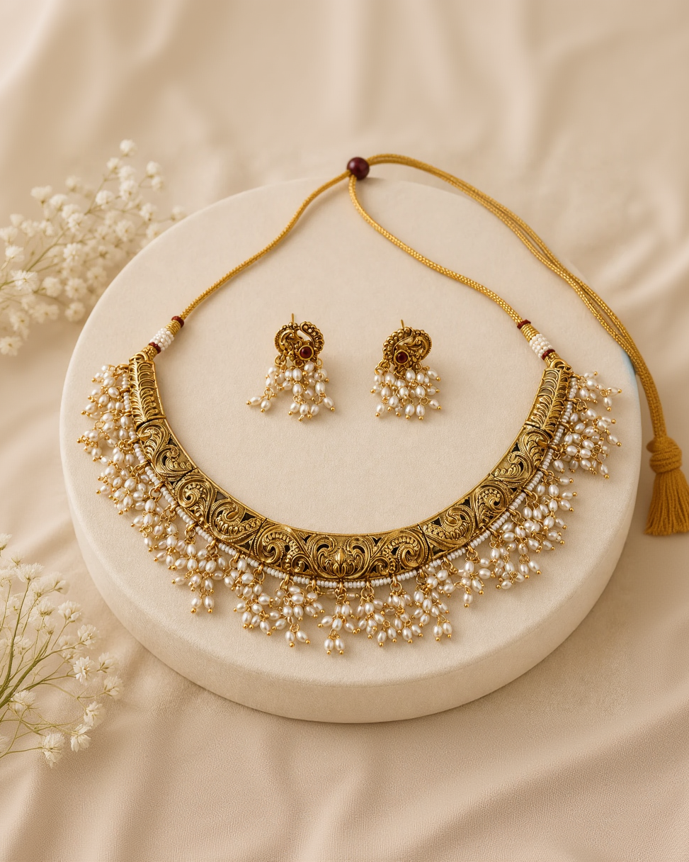 Gold-Tone Hasli Necklace Set-G751800