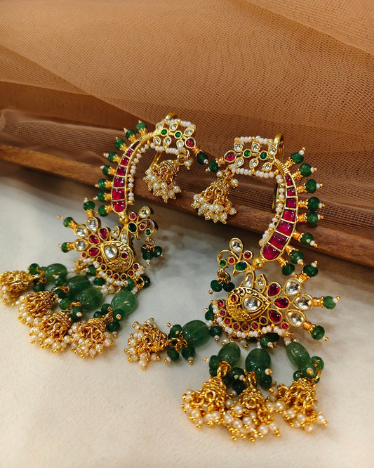 Jadav Kundan Earrings(Ear Cuffs)-G355300