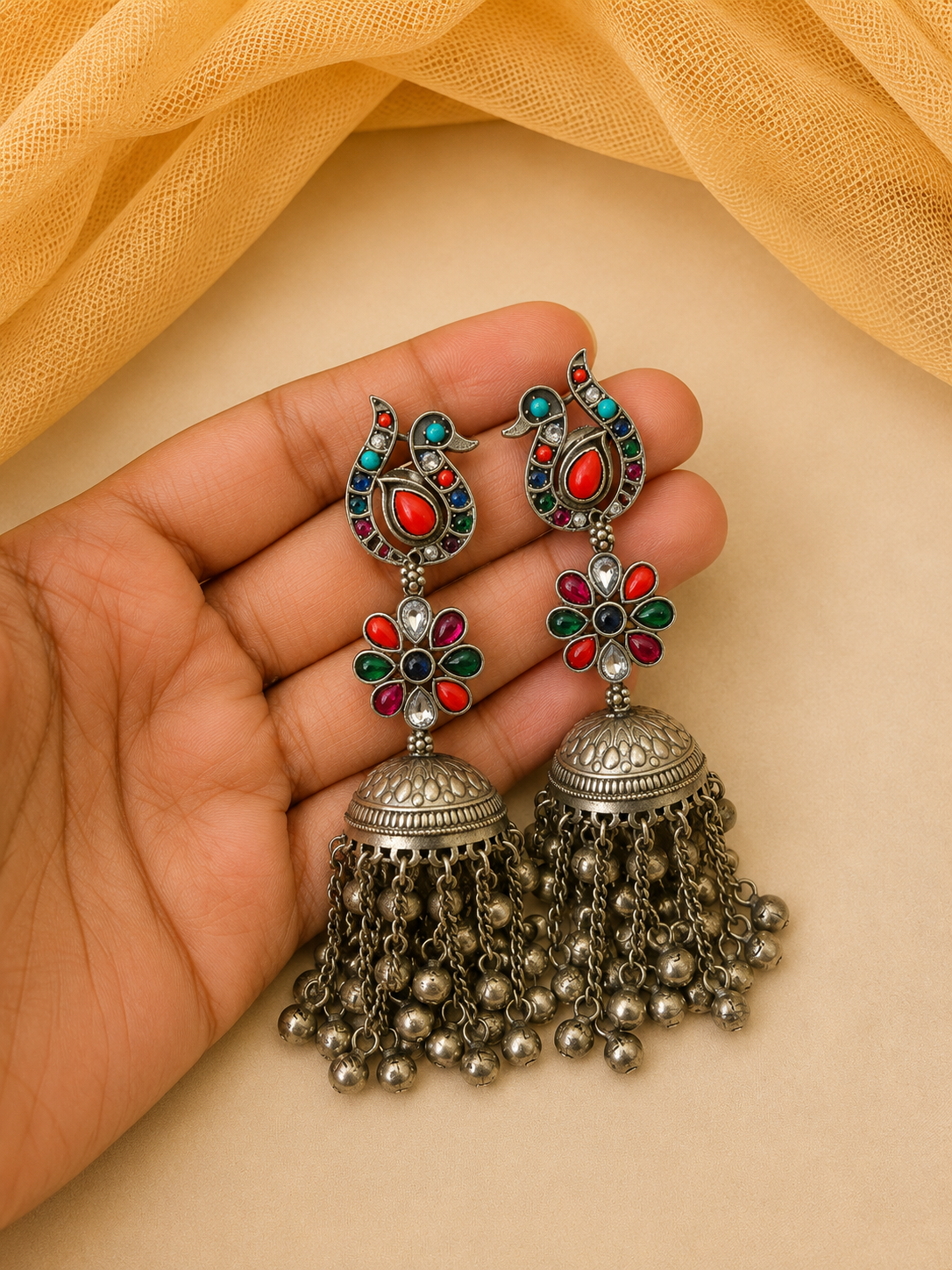 Oxidised Earings-G221000