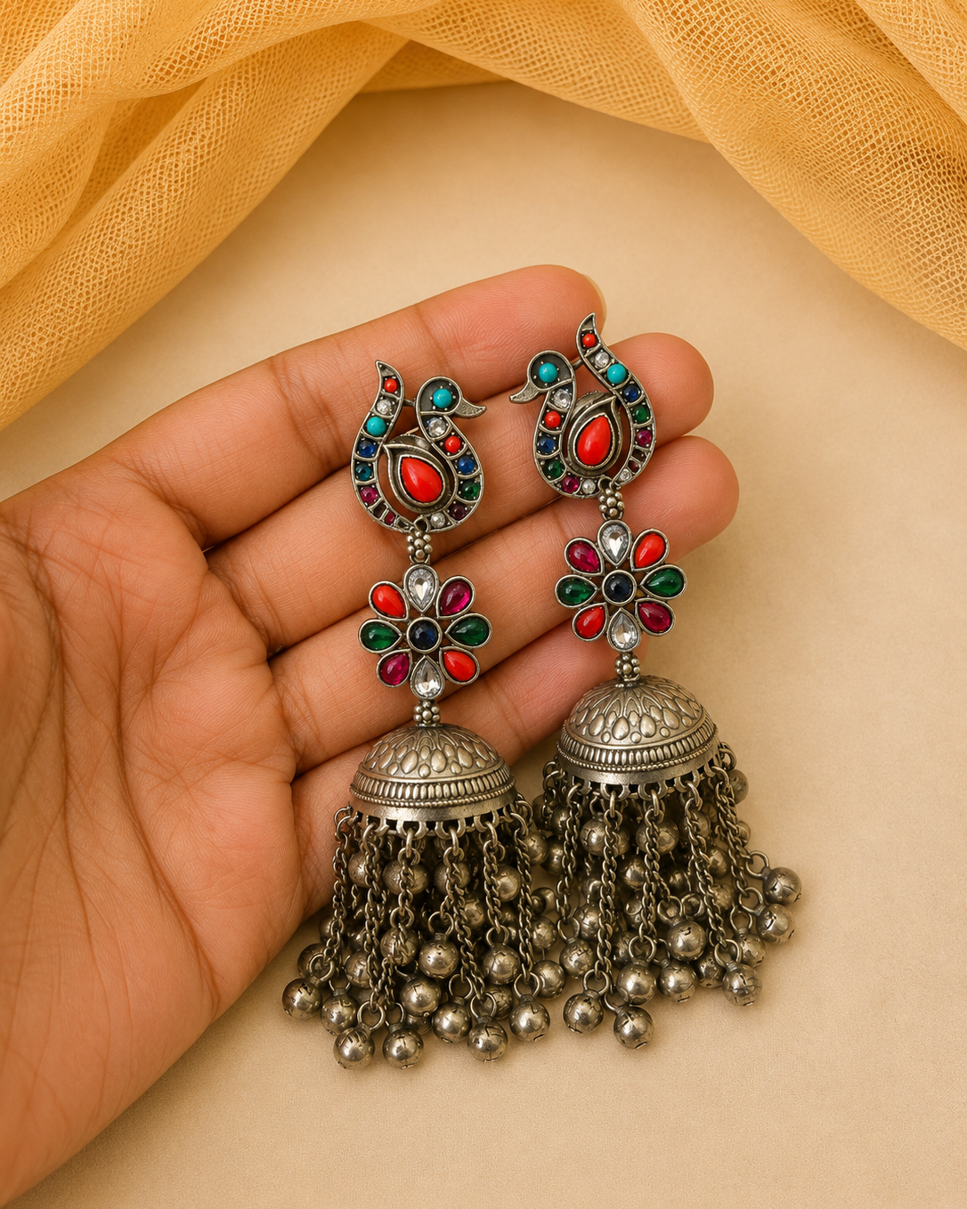 Oxidised Earings-G221000