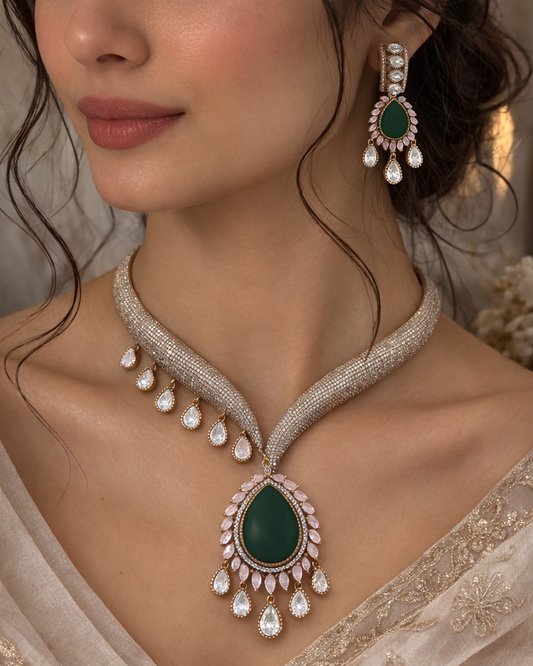 Diomonds Haasli necklace set-G356800