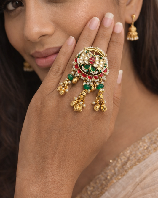 Jadau Lotus Statement Ring-G352000