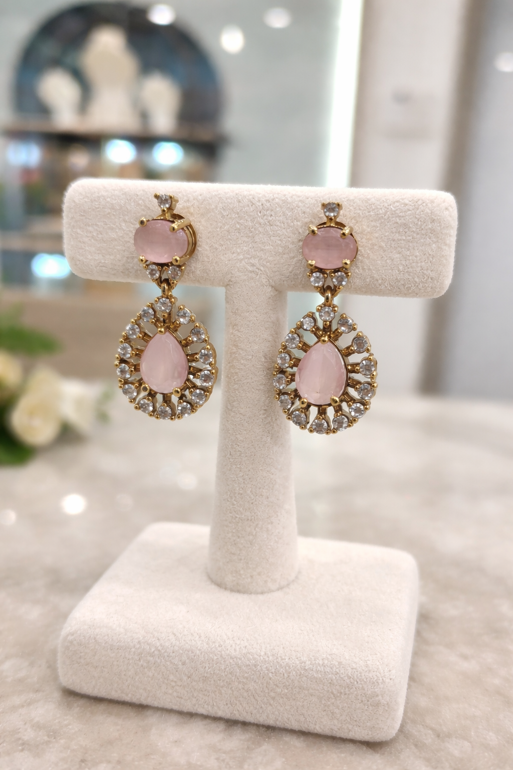 Victorian Pink chocker Necklace Set