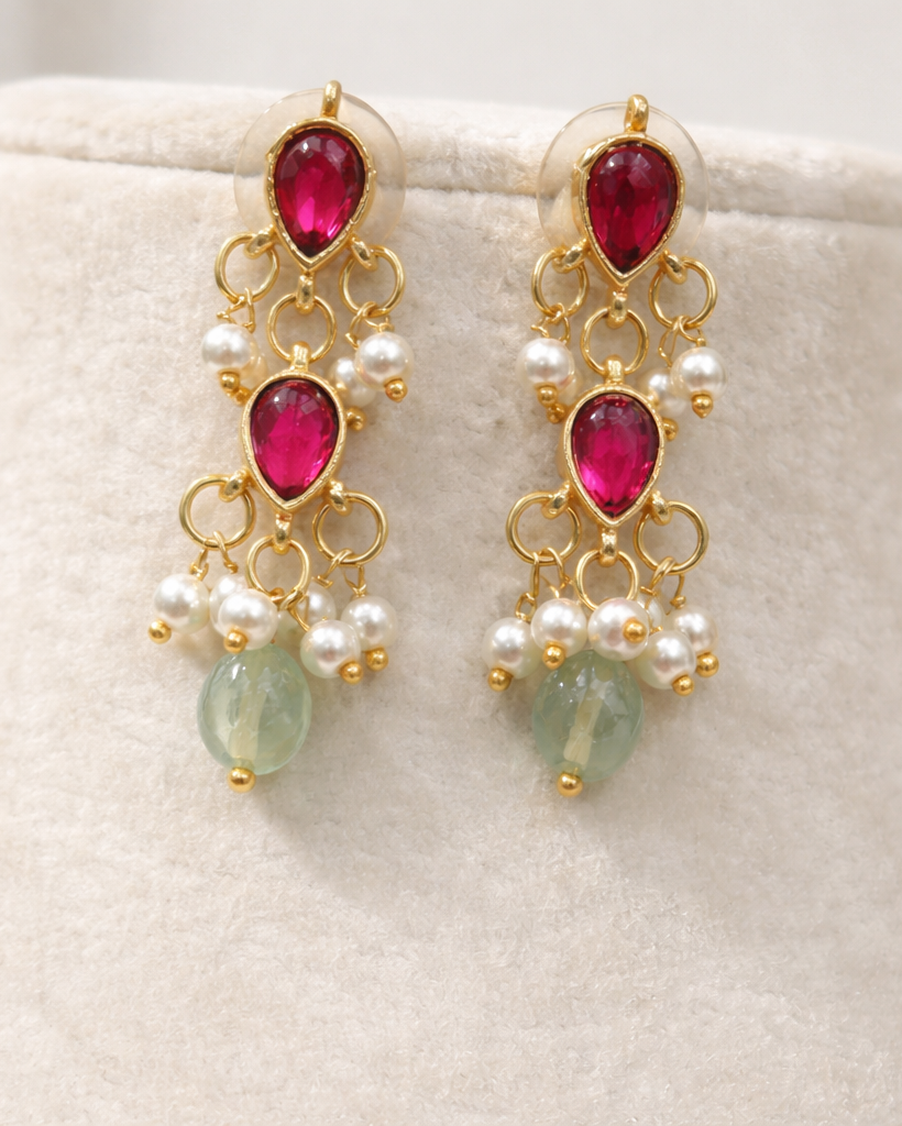 Jadau Kundan Layered Invisible Set-G351500