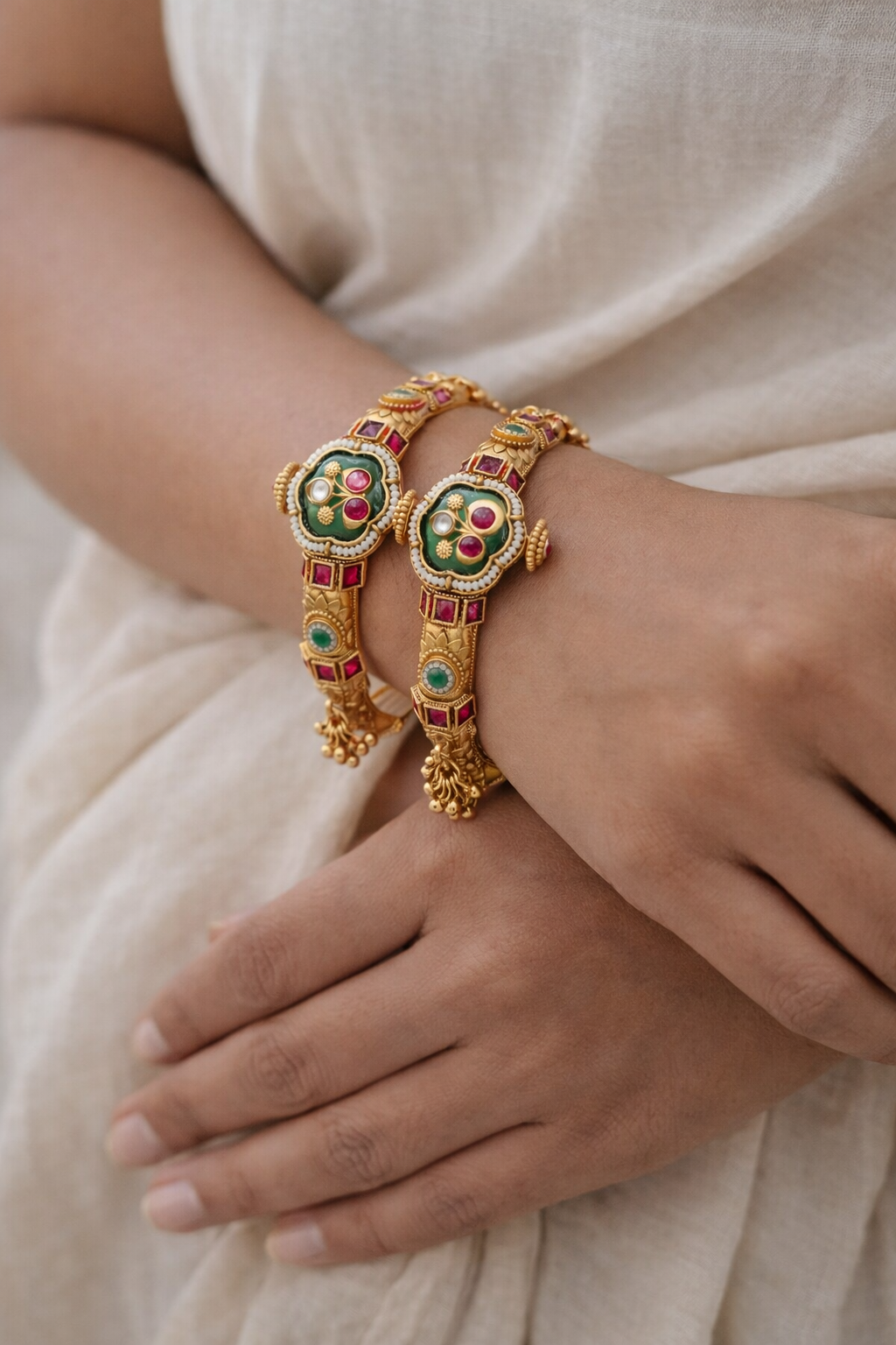 Heritage Bangles Kada(Set of 2)